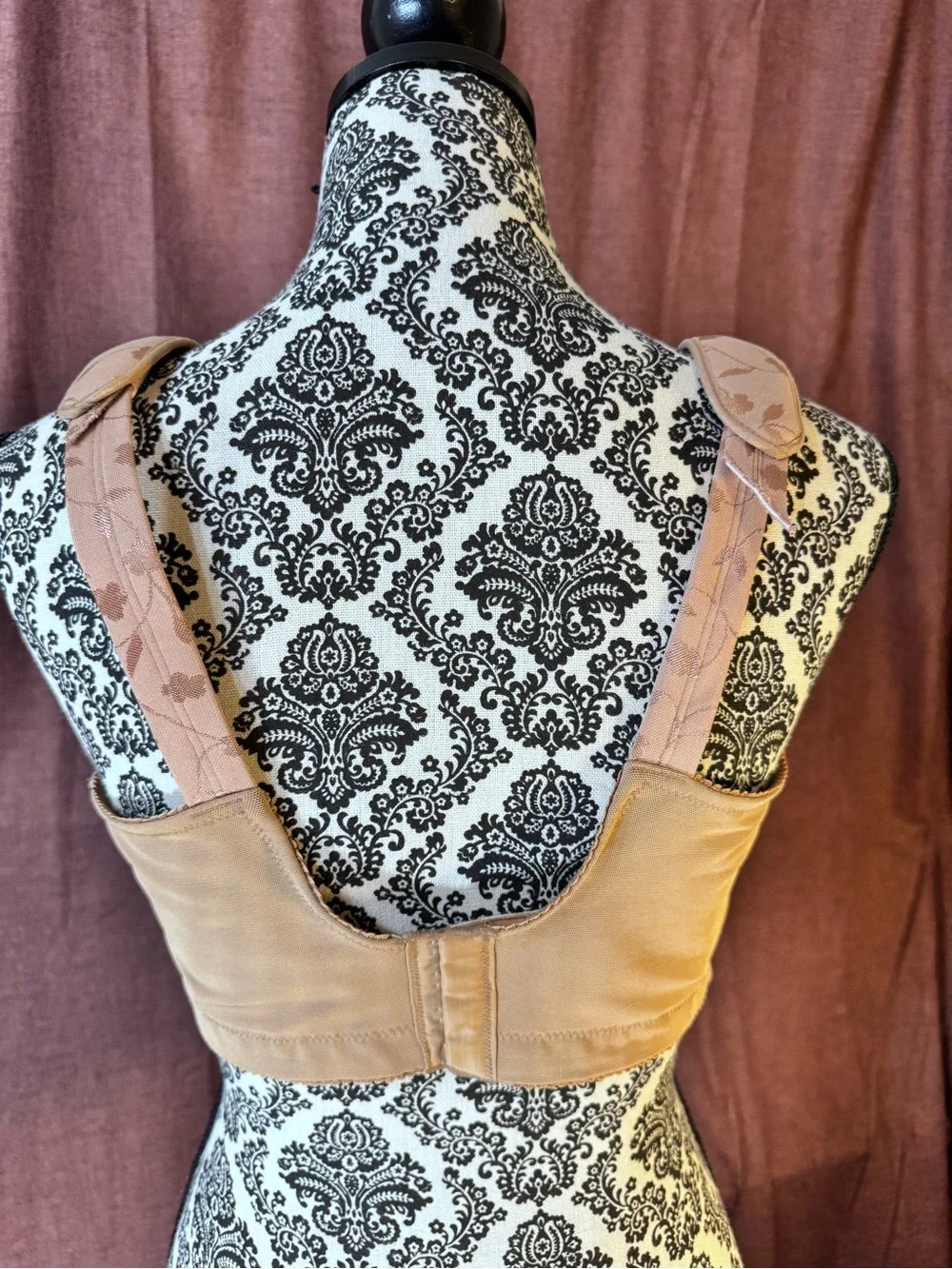 Elila 1305 Floral Jacquard Full Coverage Soft Cup Nude Bra size 38F